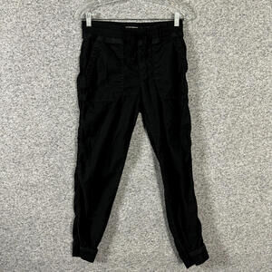 Marine Layer Women's Size Small Blacjk Linen Blend Drawstring Jogger Pants